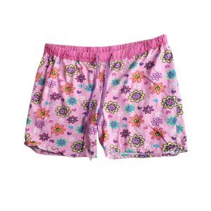 Sleepwear Pink Floral Cotton PJ Bottoms, Sz L
